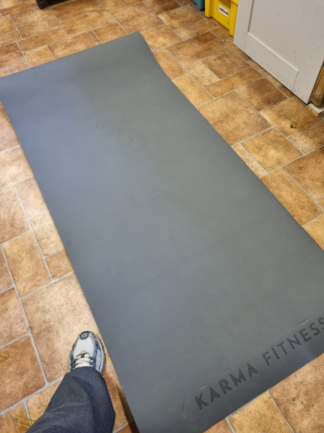 Customer photo review of Large Exercise Mat - Extra Wide & Thick Yoga Mat