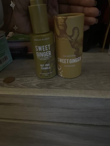 Customer photo review of Sweet Ginger Vapor Rub Stick