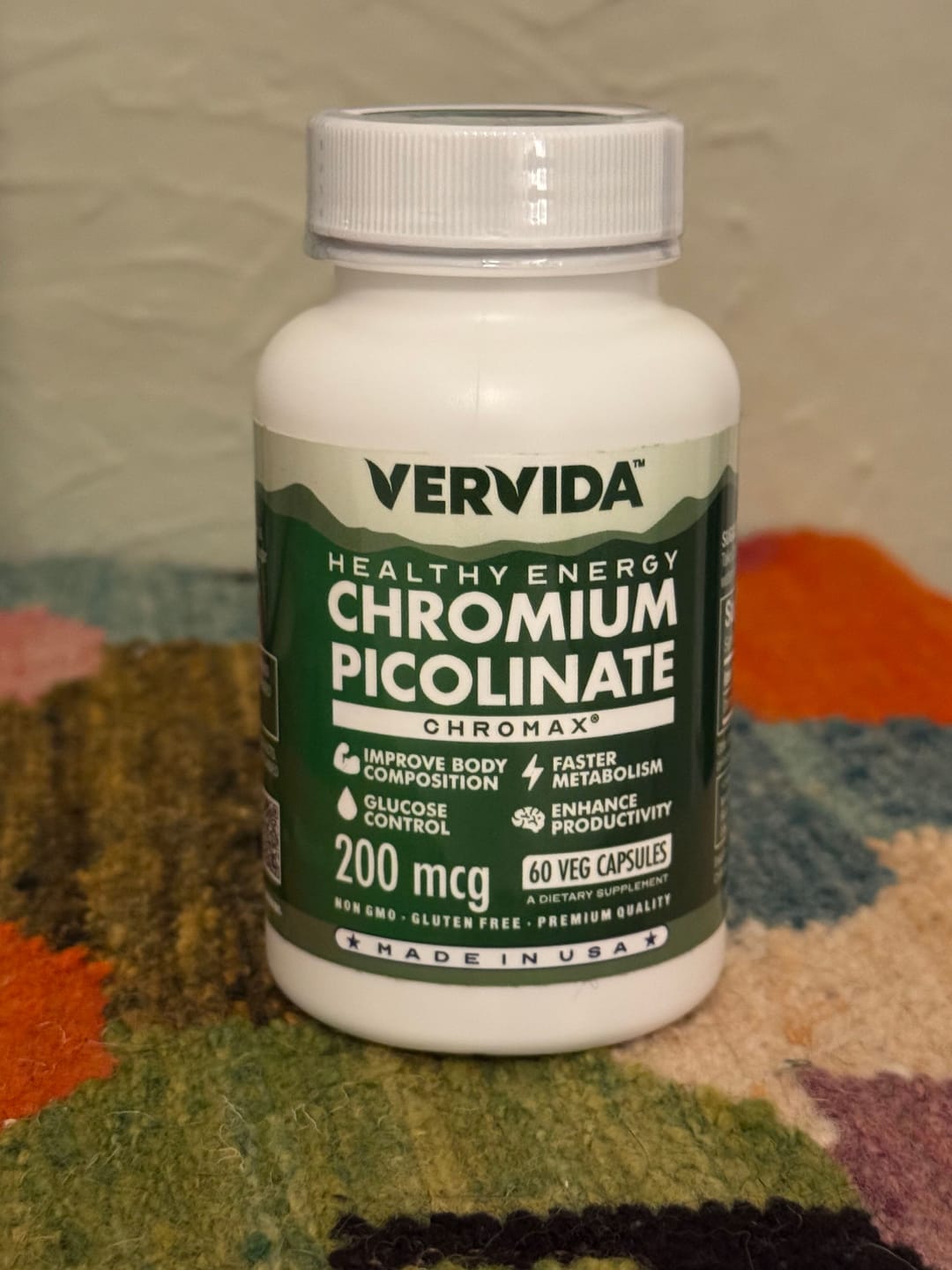 Customer photo review of Vervida™ Chromium Picolinate - 200 mcg - 60 Veg Capsules