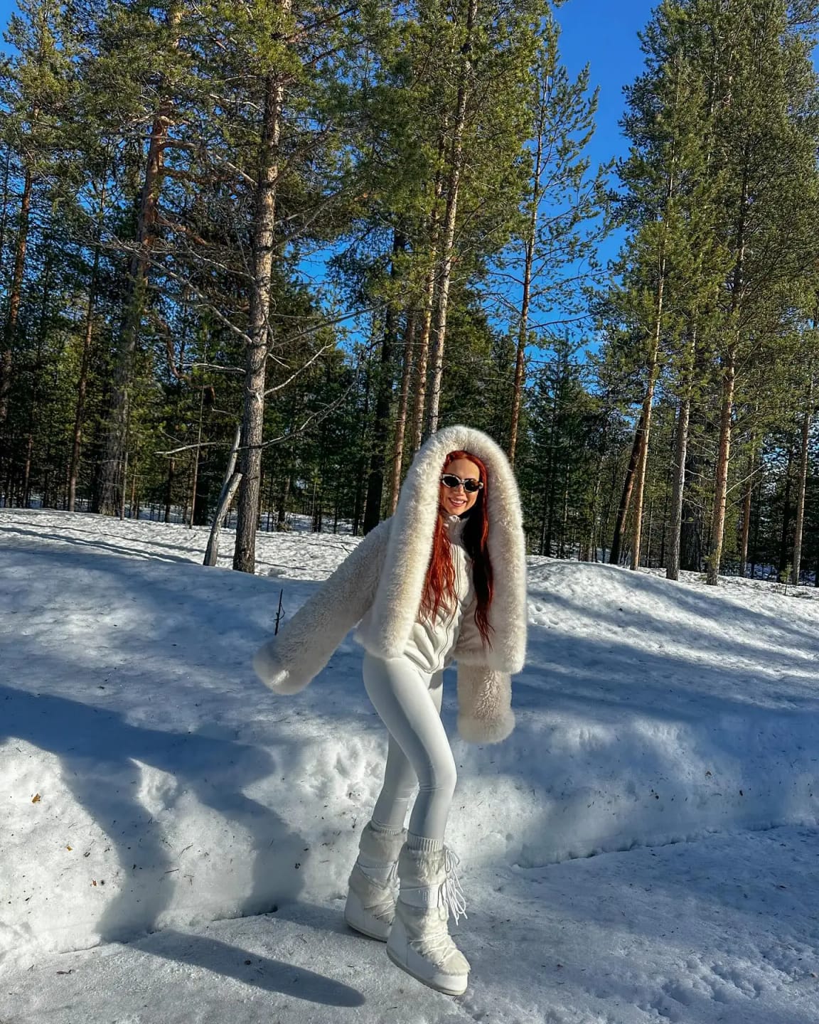 Customer photo review of Shelby Faux Fur Jacket