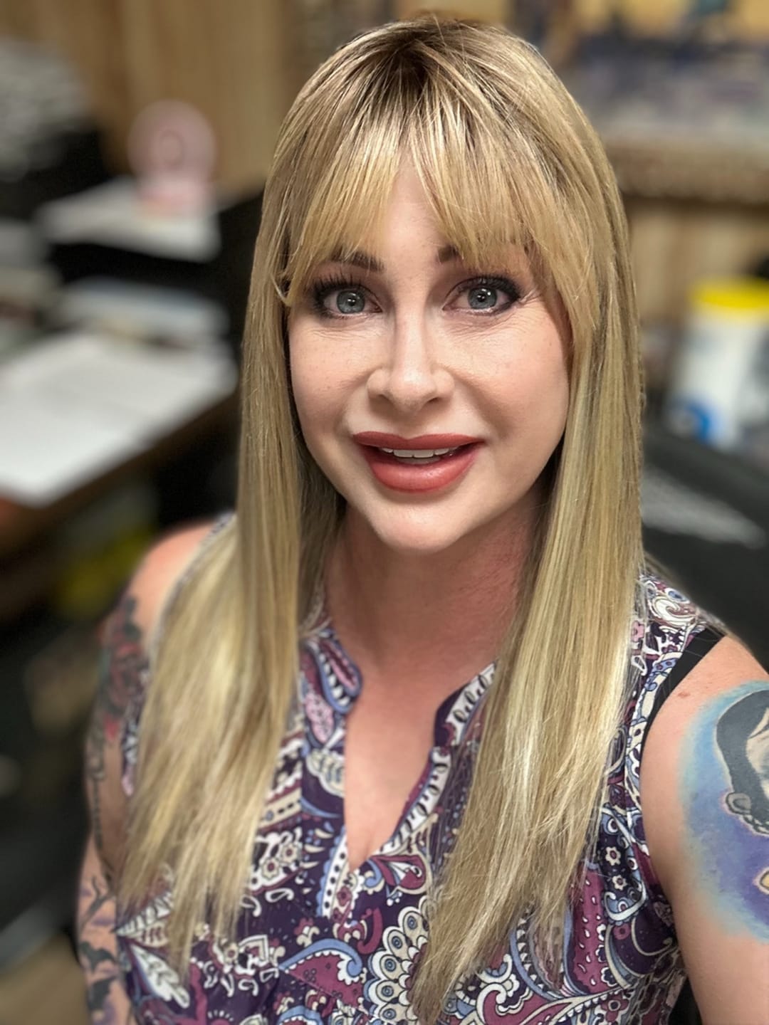 Customer photo review of DANGER ZONE - Sunlit Beige Blonde