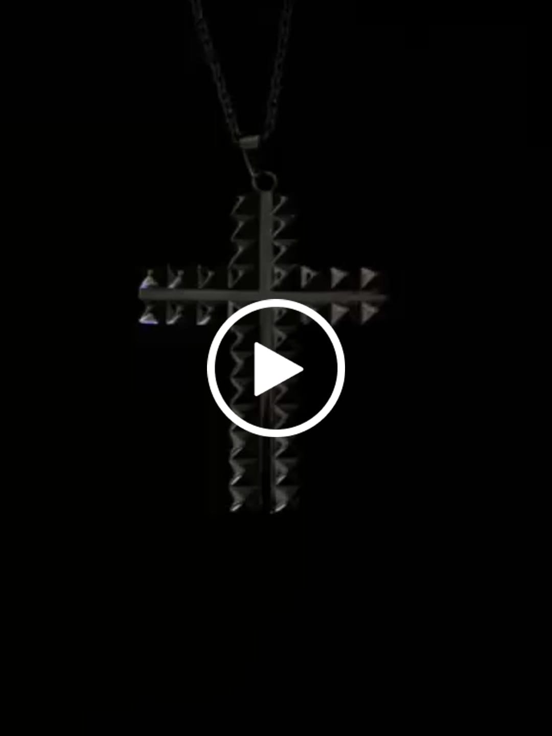 Customer video review of XL Ego Cross Necklace