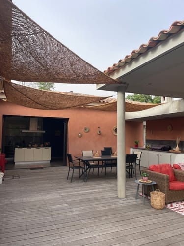 Customer photo review of Toldo fibra de coco