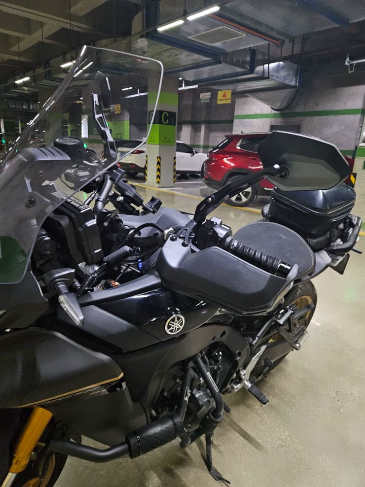 Customer photo review of LOBOO RM02 CNC Foldable Mirrors for Adventure Bikes | Anti-Glare Wide Angle Lens