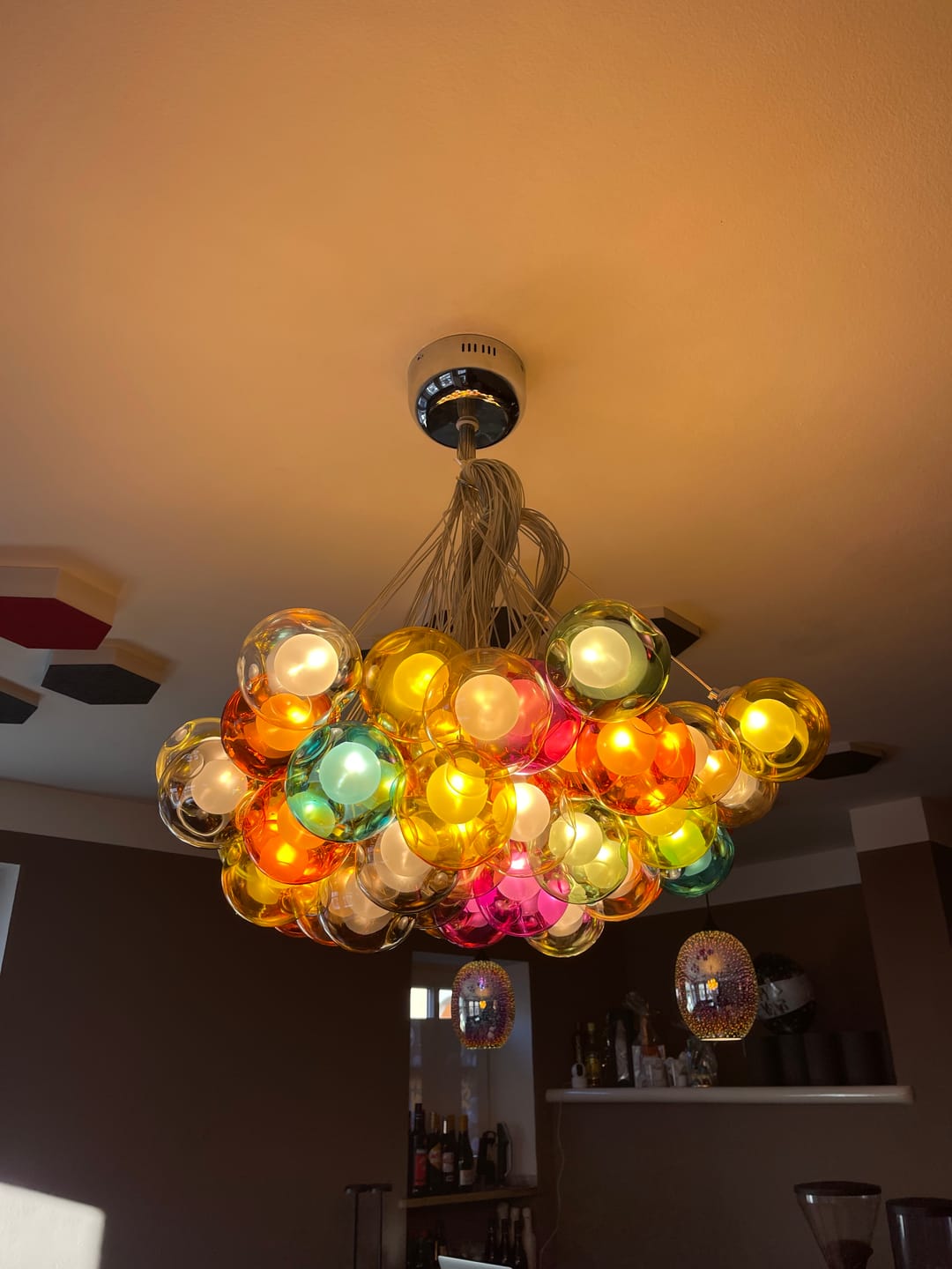 Customer photo review of Modern Bubble Cluster Globes Pendant Lighting