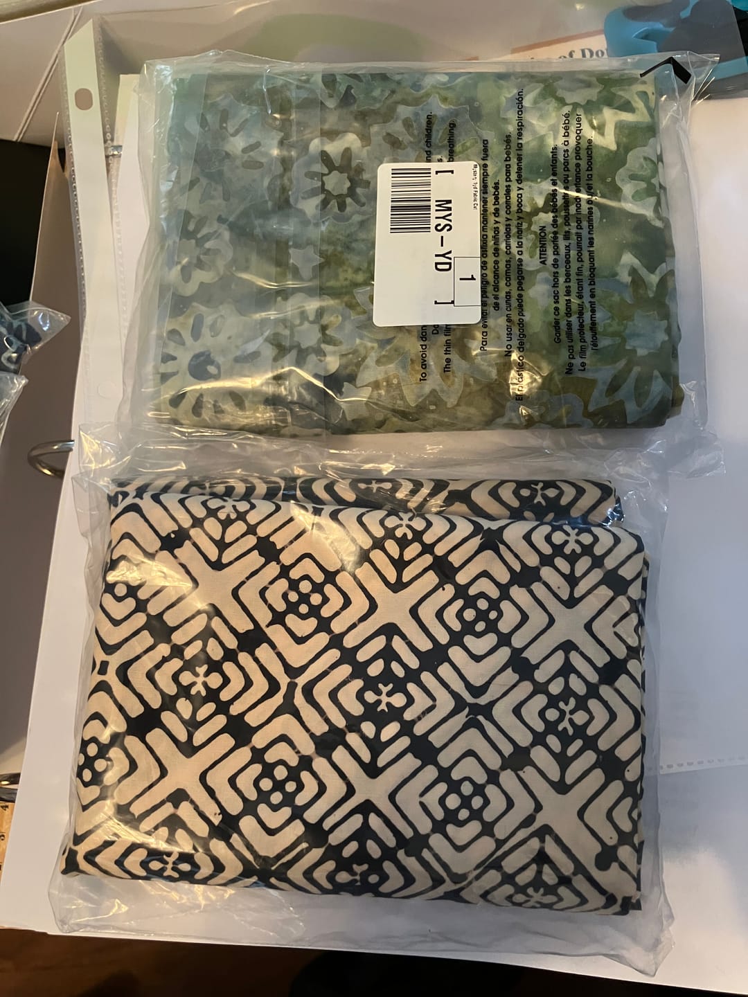 Customer photo review of Mystery 1 Yard Fabric Cut