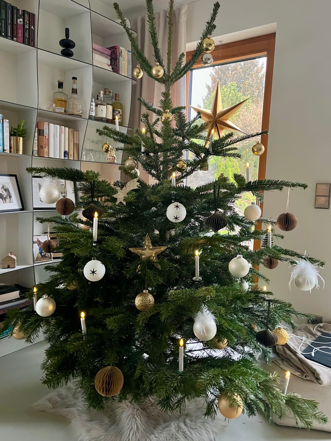 Customer photo review of Juletræslys belagt med stearin 6 stk