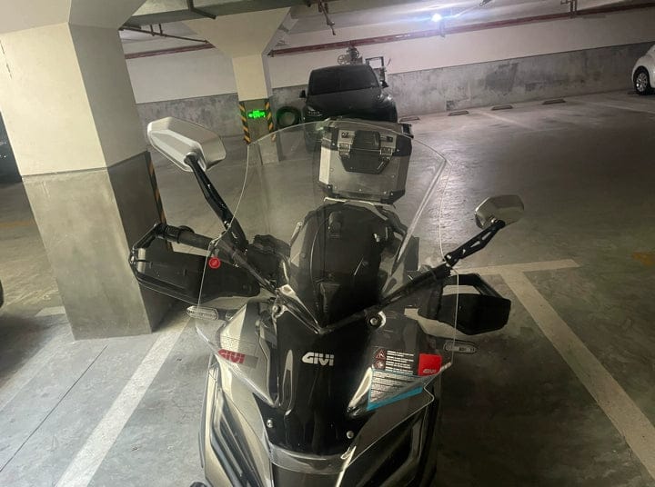Customer photo review of LOBOO RM02 CNC Foldable Mirrors for Adventure Bikes | Anti-Glare Wide Angle Lens