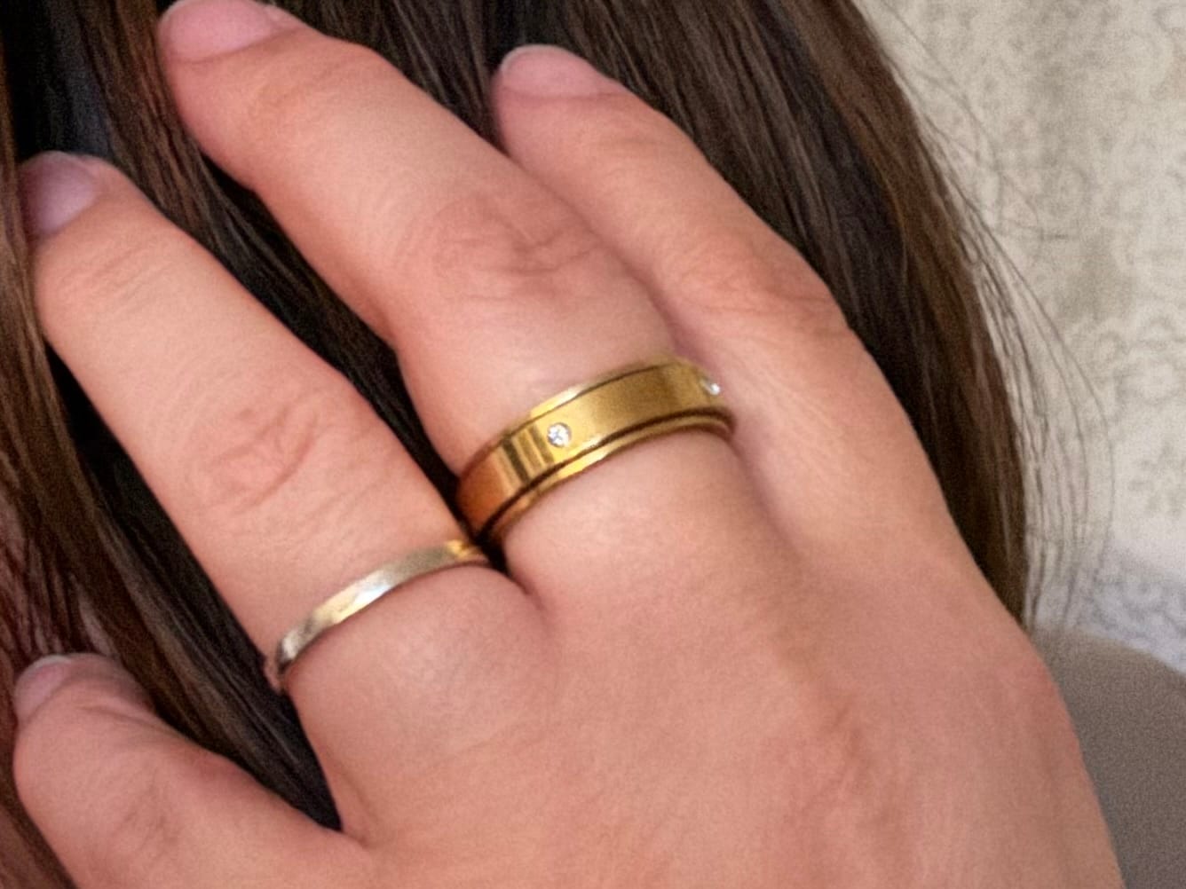 Customer photo review of Spins Love Ring