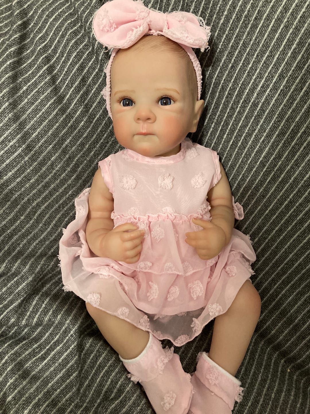 Customer photo review of Bambola reborn full silicone vinile altamente realistica - BETTIE