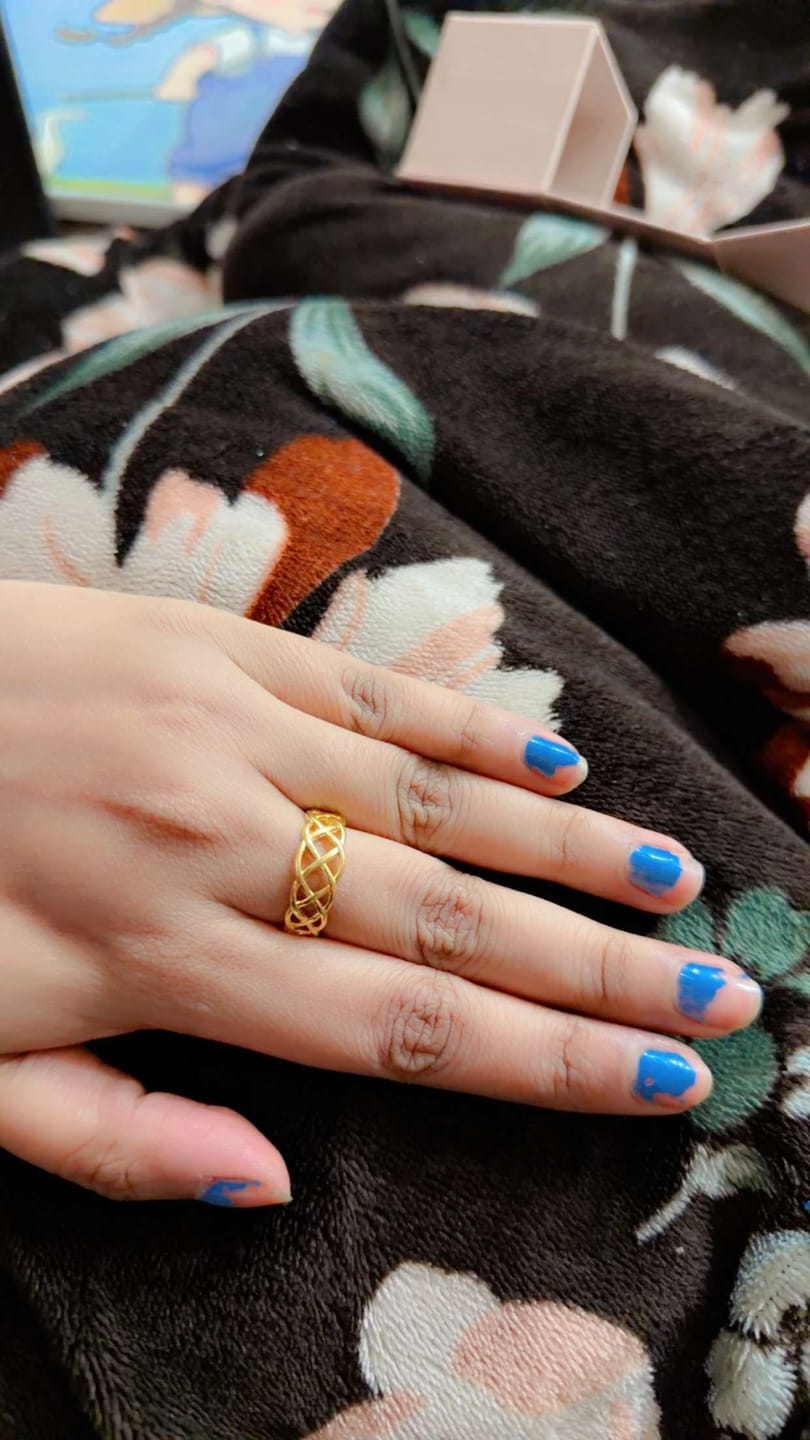 Customer photo review of Interlocking Gold Ring