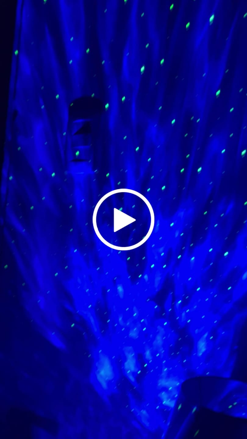 Customer video review of Proyector Inteligente Galaxia con Altavoz y Música
