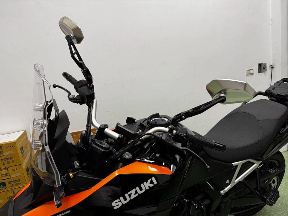 Customer photo review of LOBOO RM02 CNC Foldable Mirrors for Adventure Bikes | Anti-Glare Wide Angle Lens