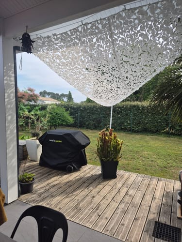 Customer photo review of Red de camuflaje triangular blanca