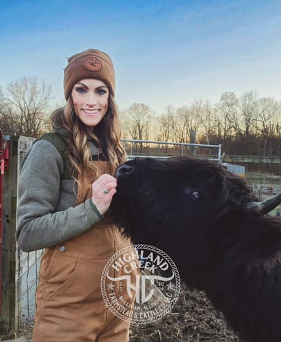 Customer photo review of Custom Beanies Leather Patch