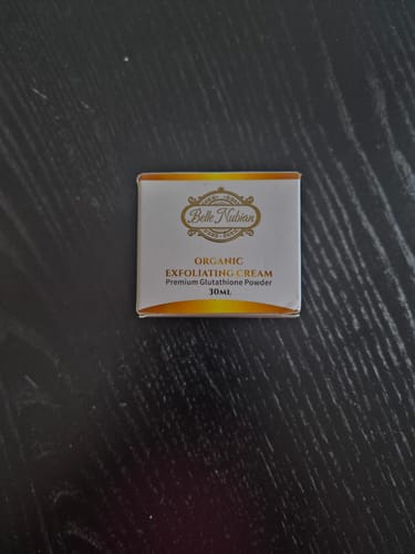 Customer photo review of Organic Exfoliating Cream with SPF (for darks spots and sunburns)