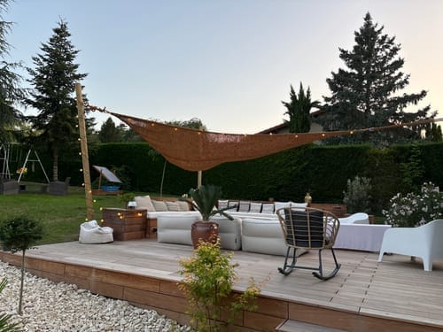 Customer photo review of Toldo fibra de coco
