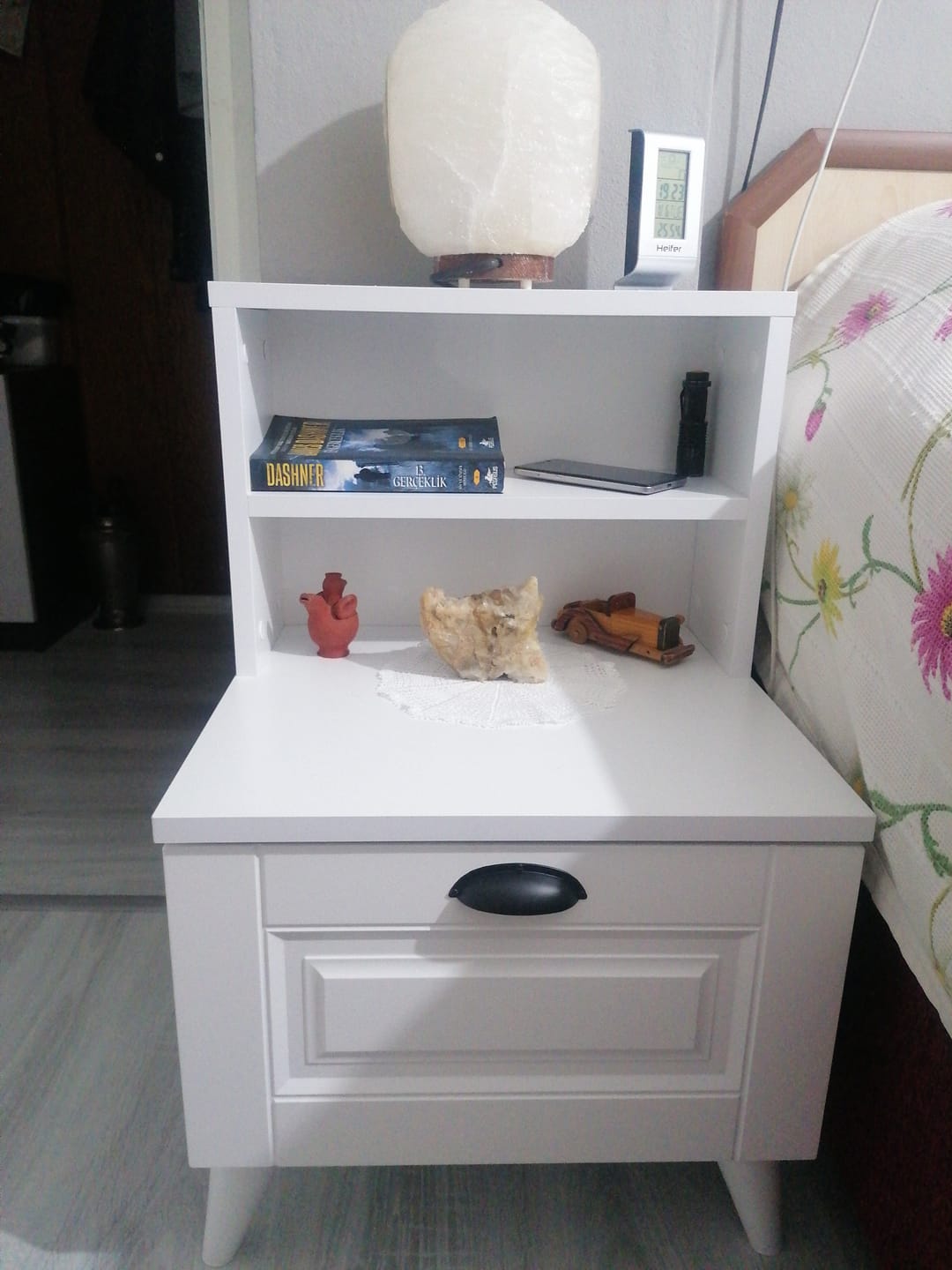 Customer photo review of Rani BD105 Komodin 2 Raflı Membran Çekmeceli Komodin Beyaz