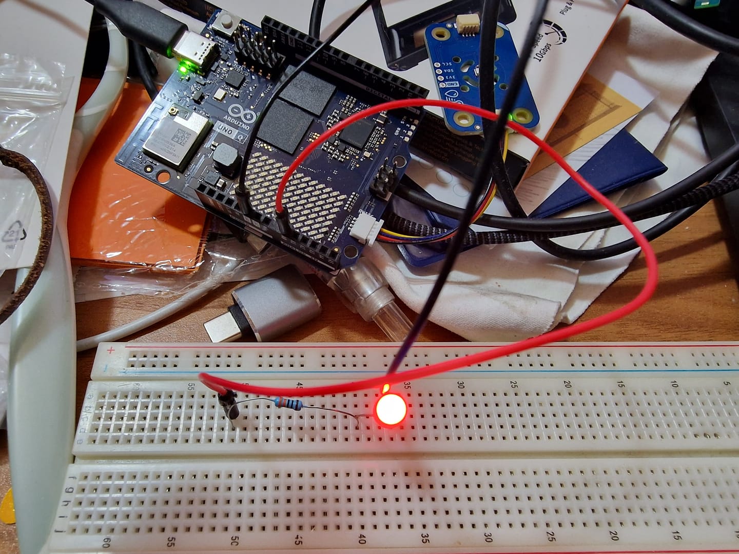 Customer photo review of Arduino UNO Q