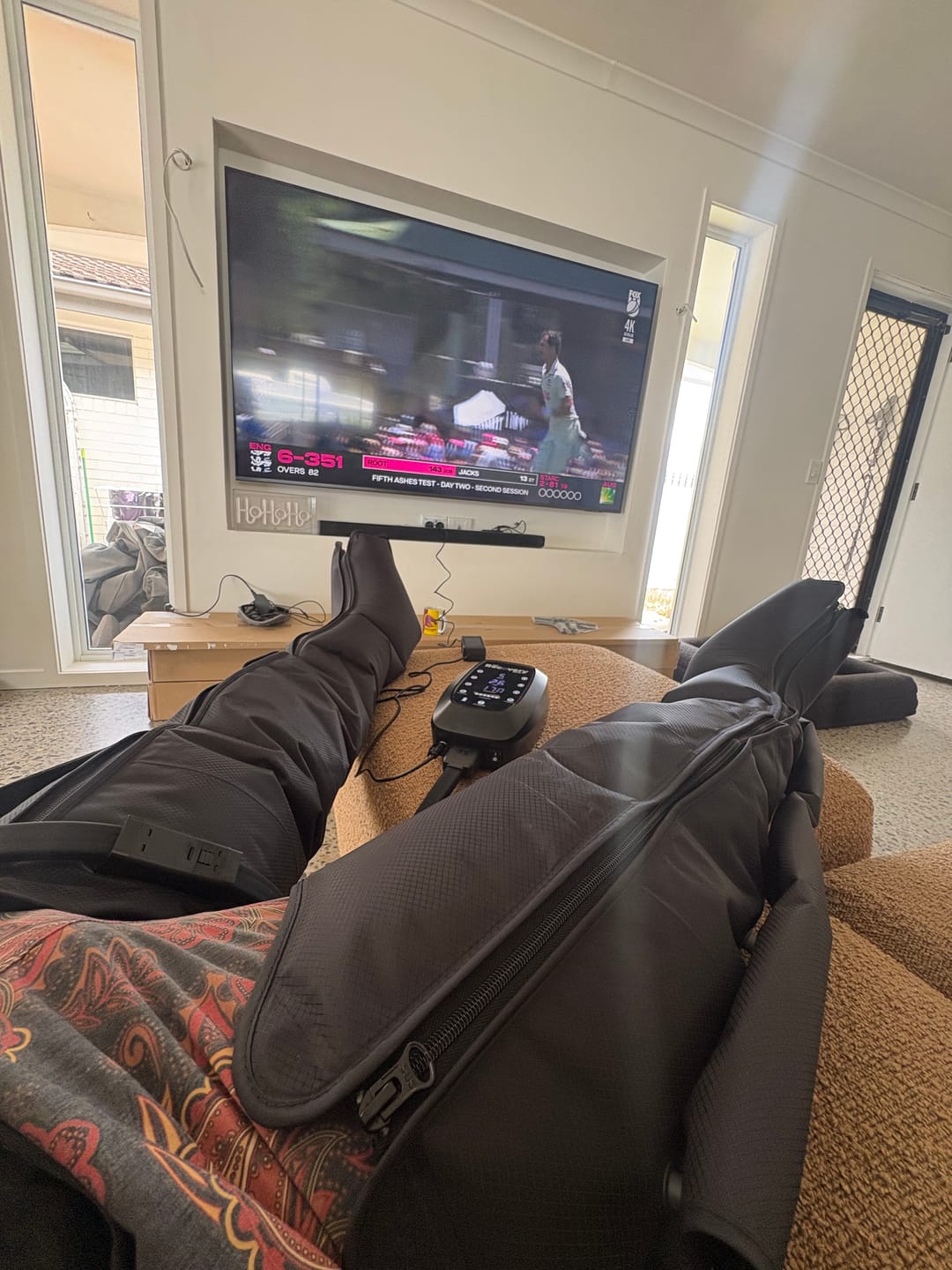 Customer photo review of RECHARGEABLE 6 Chamber Compression Boots 3.0