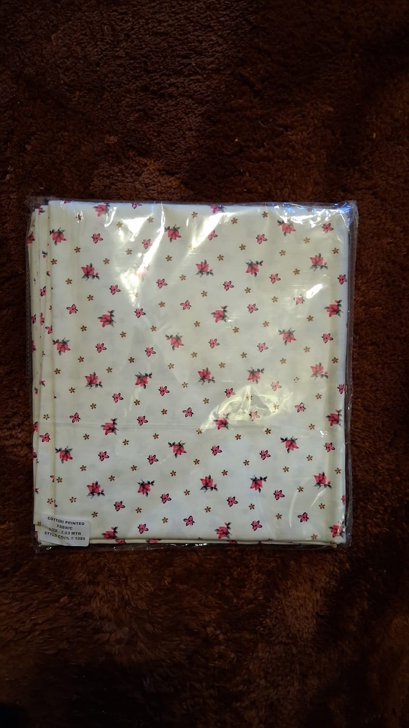 Customer photo review of FREE Christmas Gift: 3 Metres Printed 100% Cotton