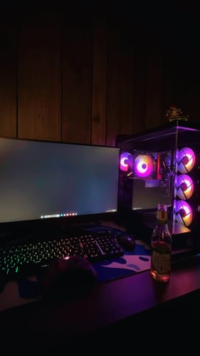 Customer photo review of Aqua Swirl Mousepad