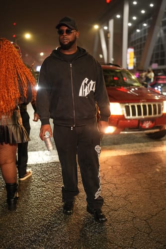 Customer photo review of Godspeed OG Logo Sweatsuit V2 Black/Silver Satin