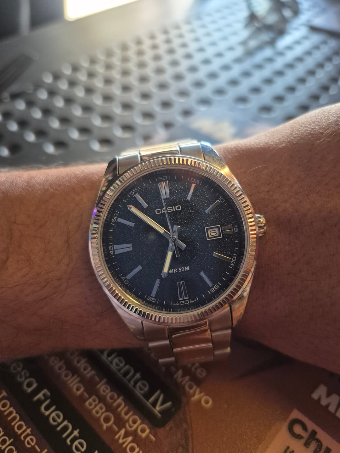 Customer photo review of Reloj Casio Análogo MTP-1302DA-2A1V Azul 38,5mm