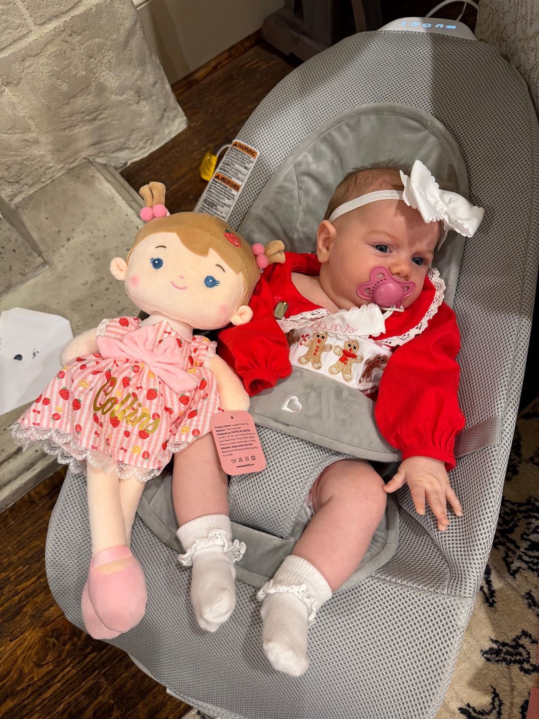 Customer photo review of Leyadoll Soft Plush Personalized Leya Doll, My First Baby Doll