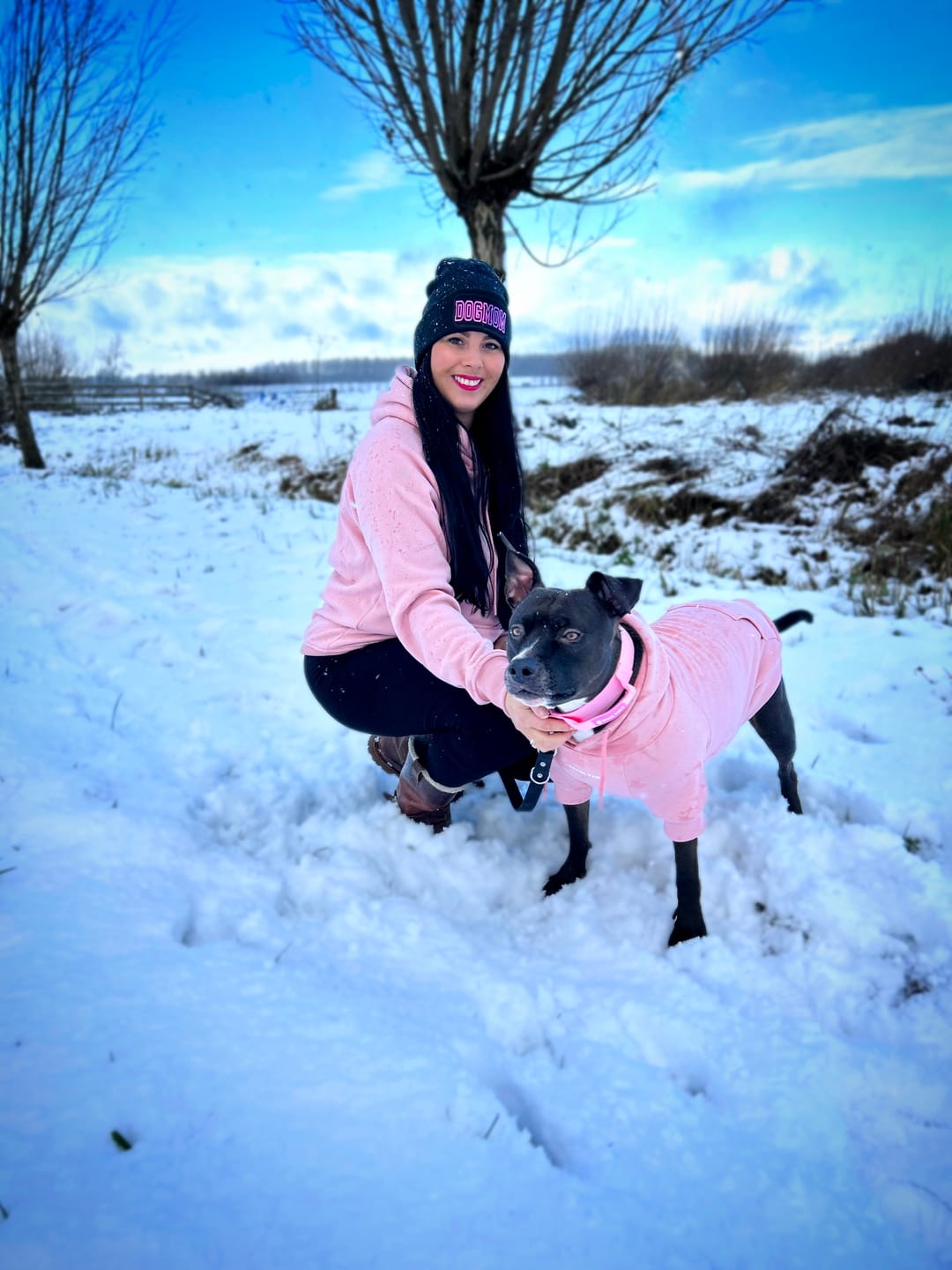Customer photo review of Essential Human Hoodie - Dusty Pink