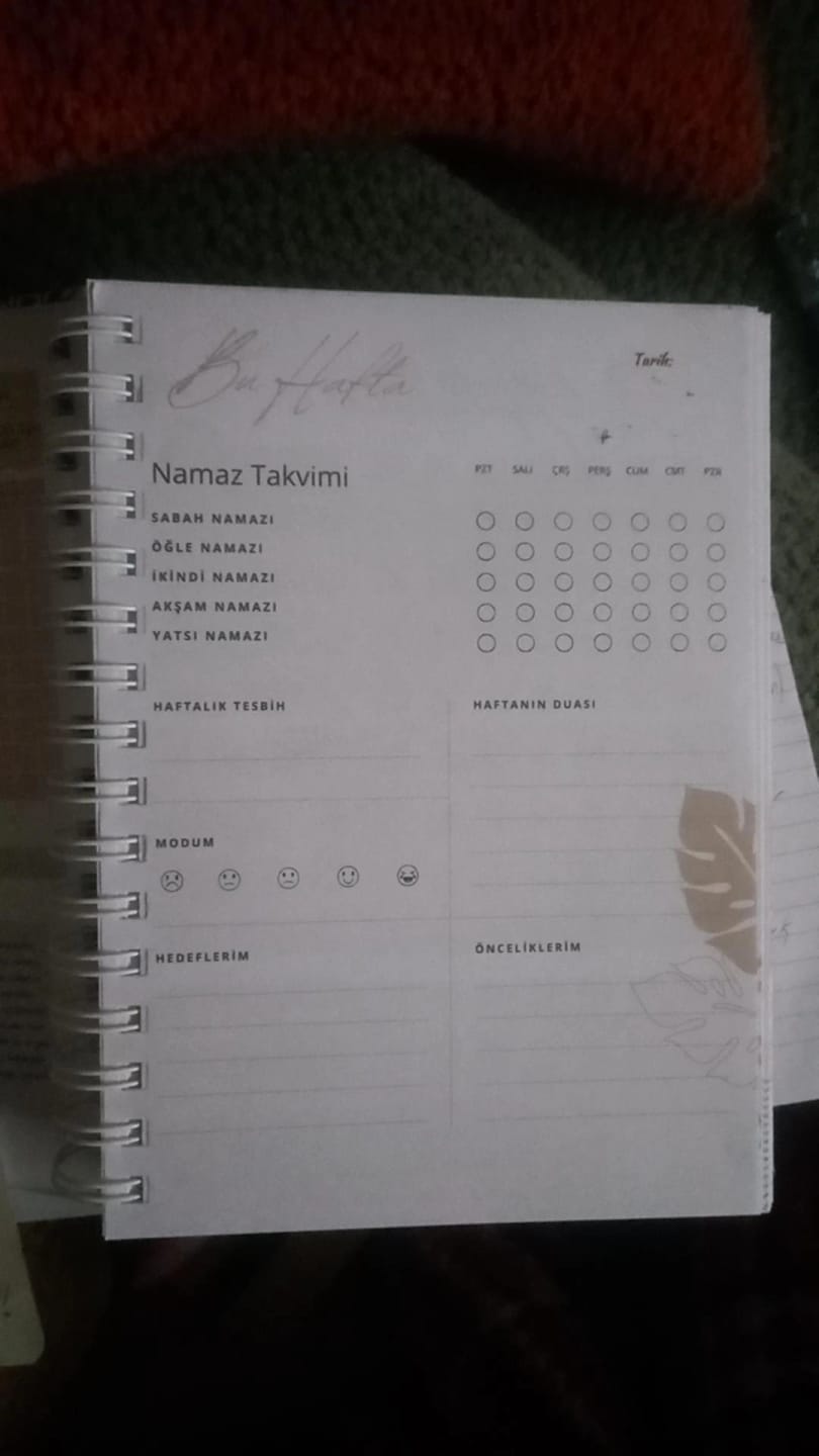 Customer photo review of İbadet Rehberi İslami Planlayıcı