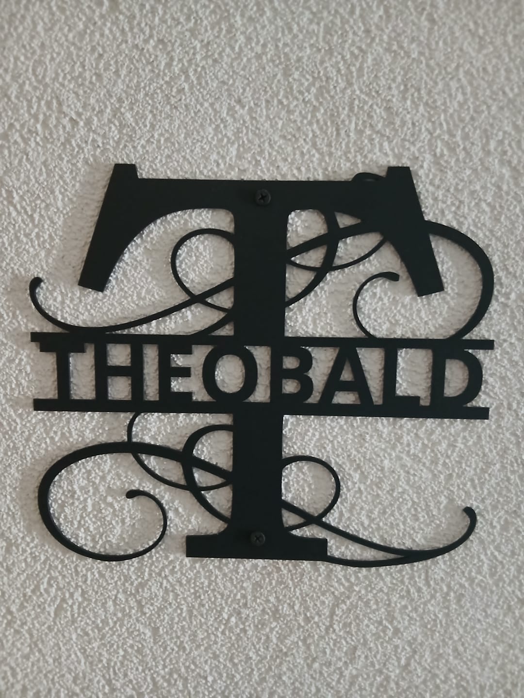 Customer photo review of Großes Namens-Monogramm (personalisierbar)