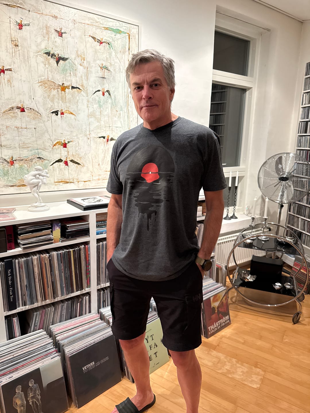 Customer photo review of Vinyl Sunsetter T-Shirt