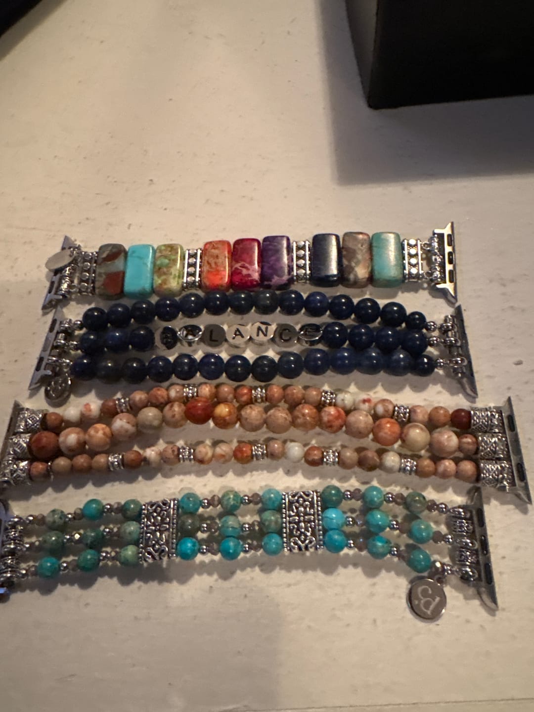 Customer photo review of Artisanal Turquoise Spirit Stretch Apple Watch Strap