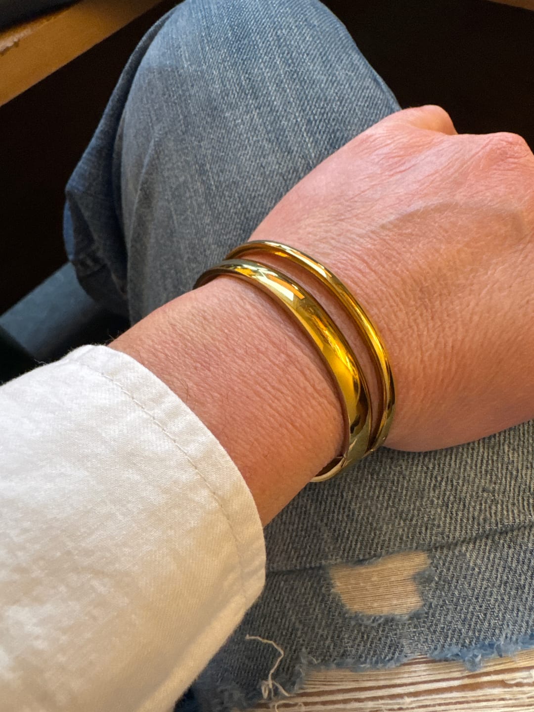 Customer photo review of Marbella Cuff Bracelet (Bundle)