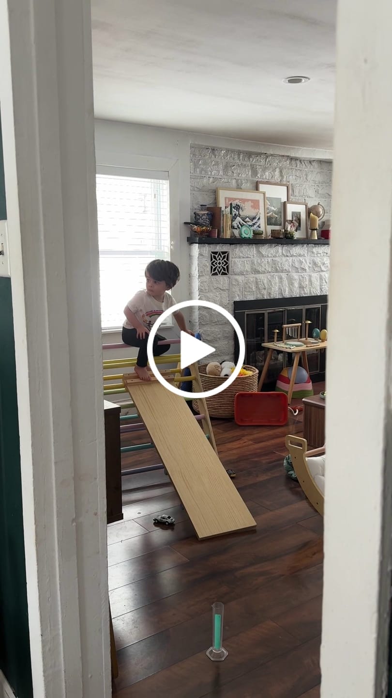 Customer video review of Olive- Pikler Triangle Ladder and Climber Slide - Multiple Sizes