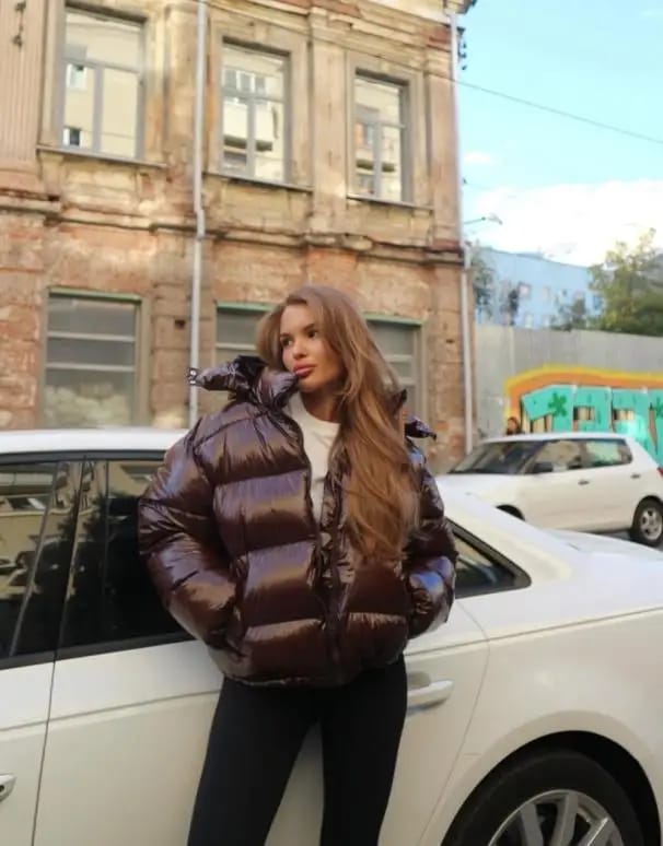 Customer photo review of Davina Hooded Puffer Jacket
