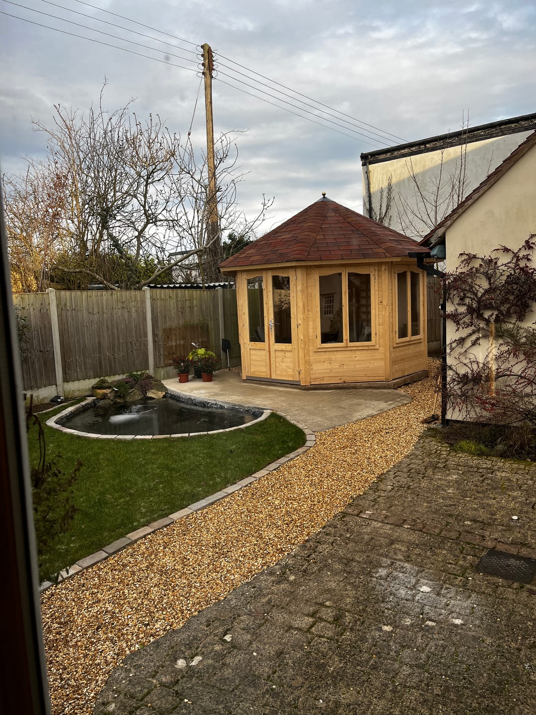 Customer photo review of Veronica 4 (3.4x4.1m | 9.2m2 | 34mm) Octagonal Garden Pavilion