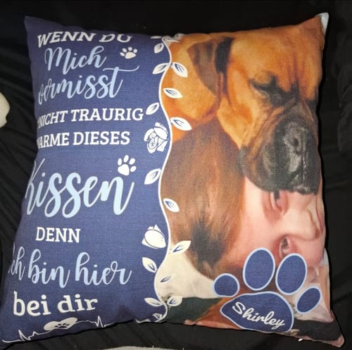 Customer photo review of Seelentröster - Individuelles Kissen