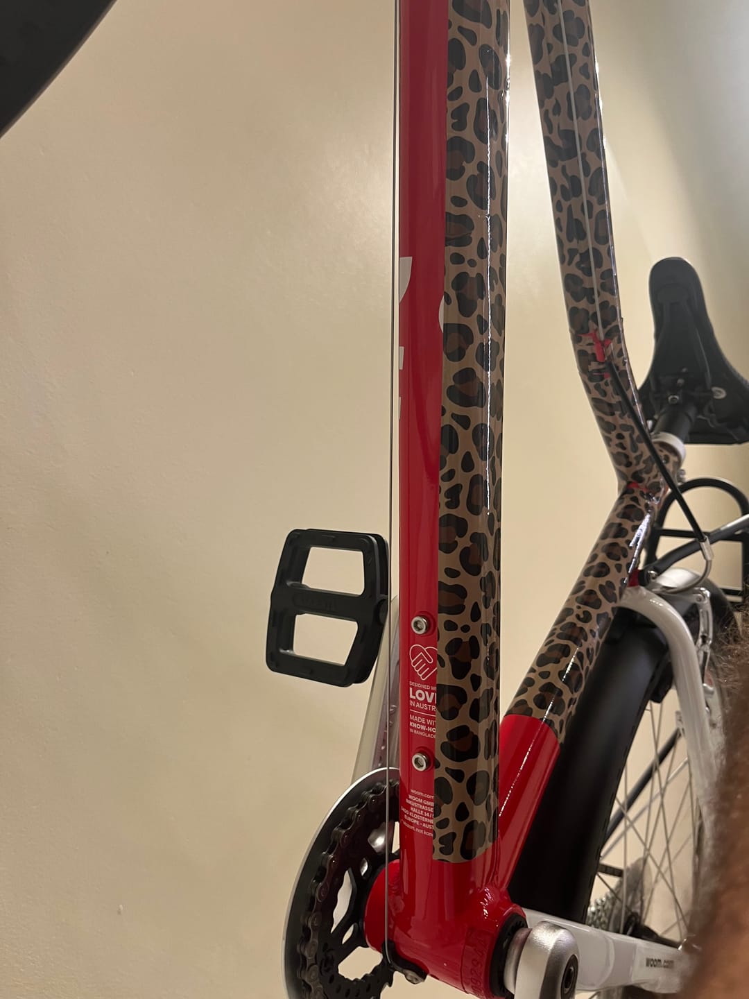 Customer photo review of Muster Leopard gold - Fahrradfolie