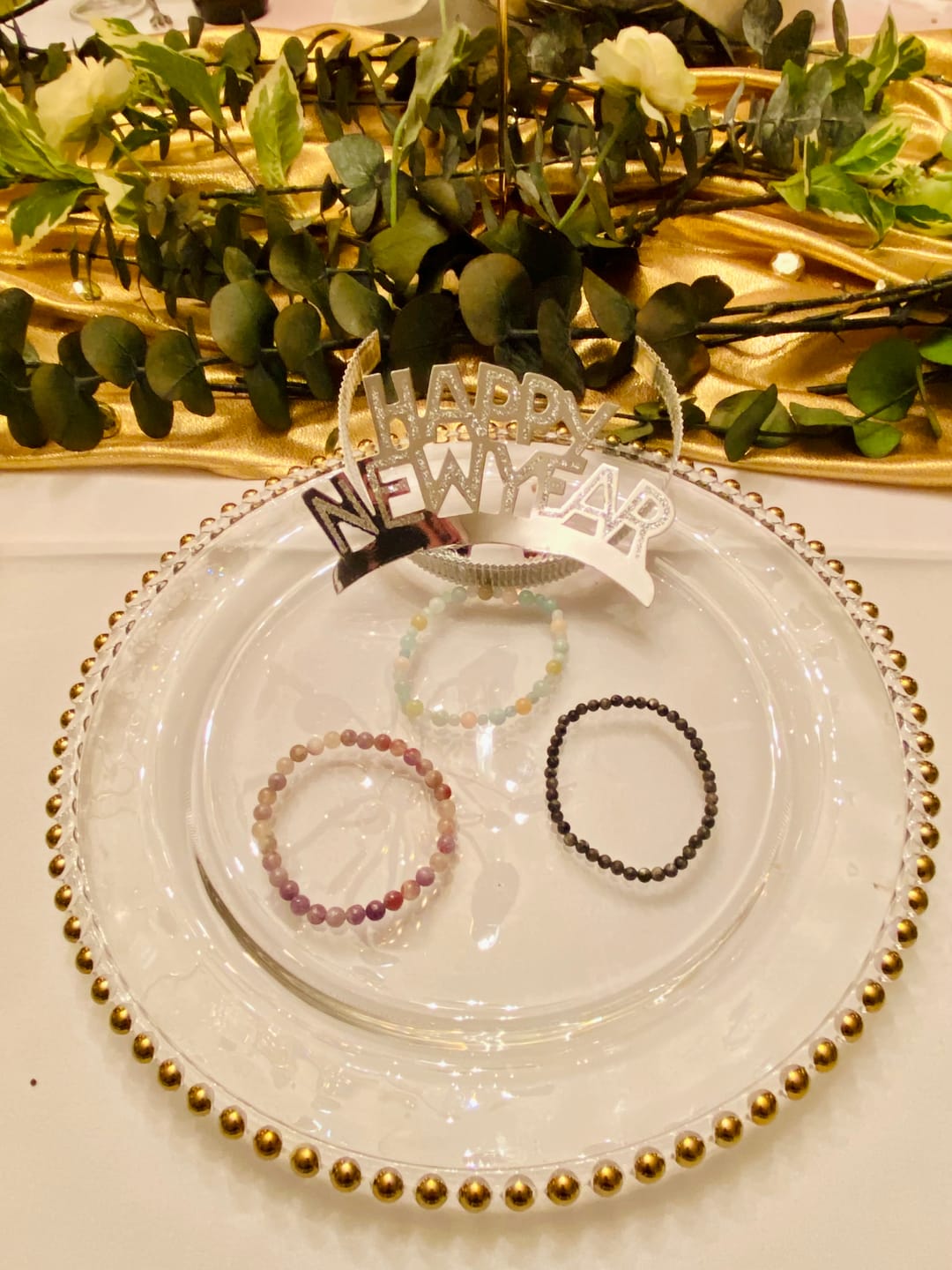 Customer photo review of Pulsera de Larvikita (4 mm)