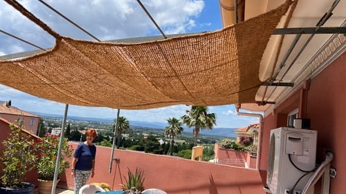 Customer photo review of Toldo fibra de coco