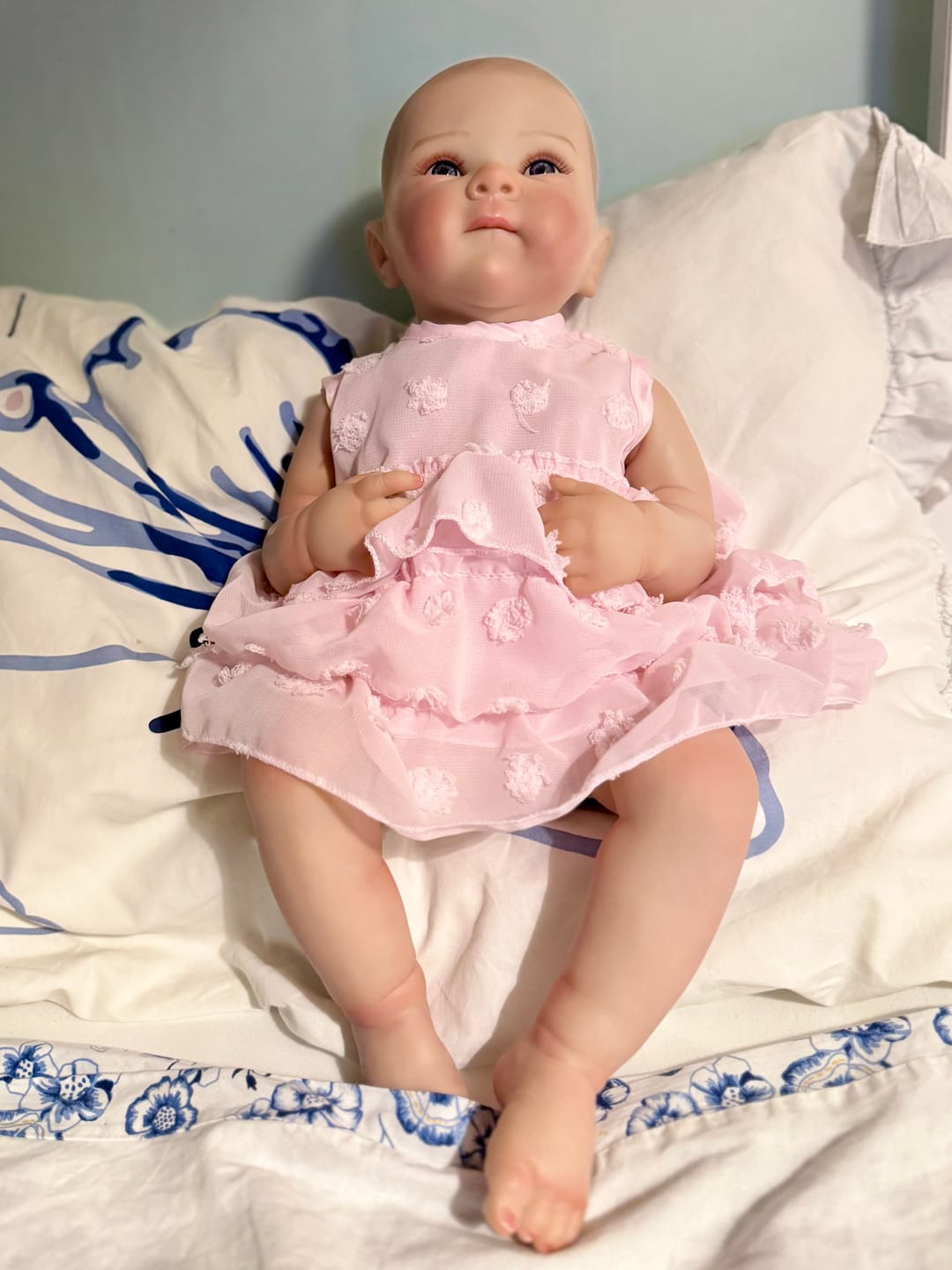 Customer photo review of Bambola reborn full silicone vinile altamente realistica - BETTIE