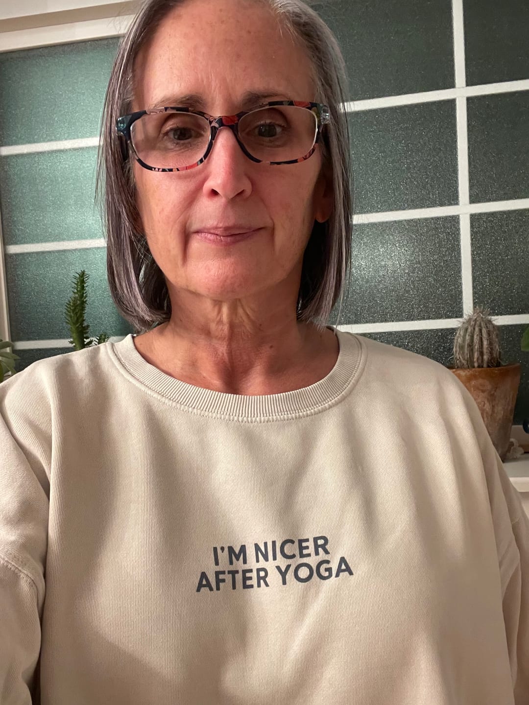 Customer photo review of I'm Nicer After Yoga