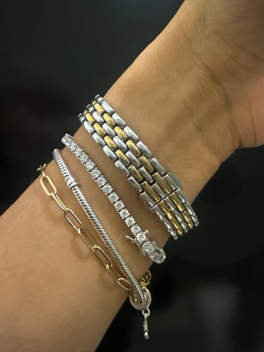 Customer photo review of Paperclip Bracelet