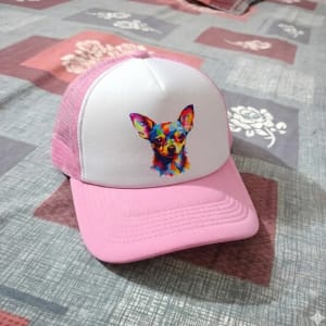 Customer photo review of Pink Paws Cap