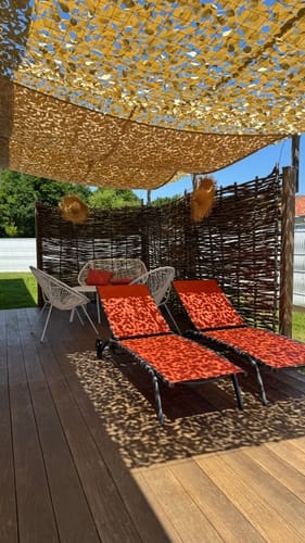 Customer photo review of Red de camuflaje reforzada con cable de acero