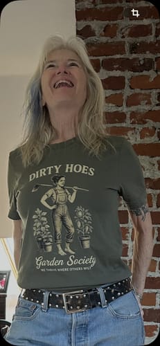 Customer photo review of Dirty Hoes T-Shirt
