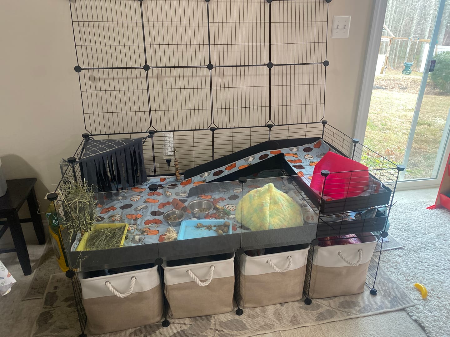 Customer photo review of 4x2 C&C Cage with Loft & Stand