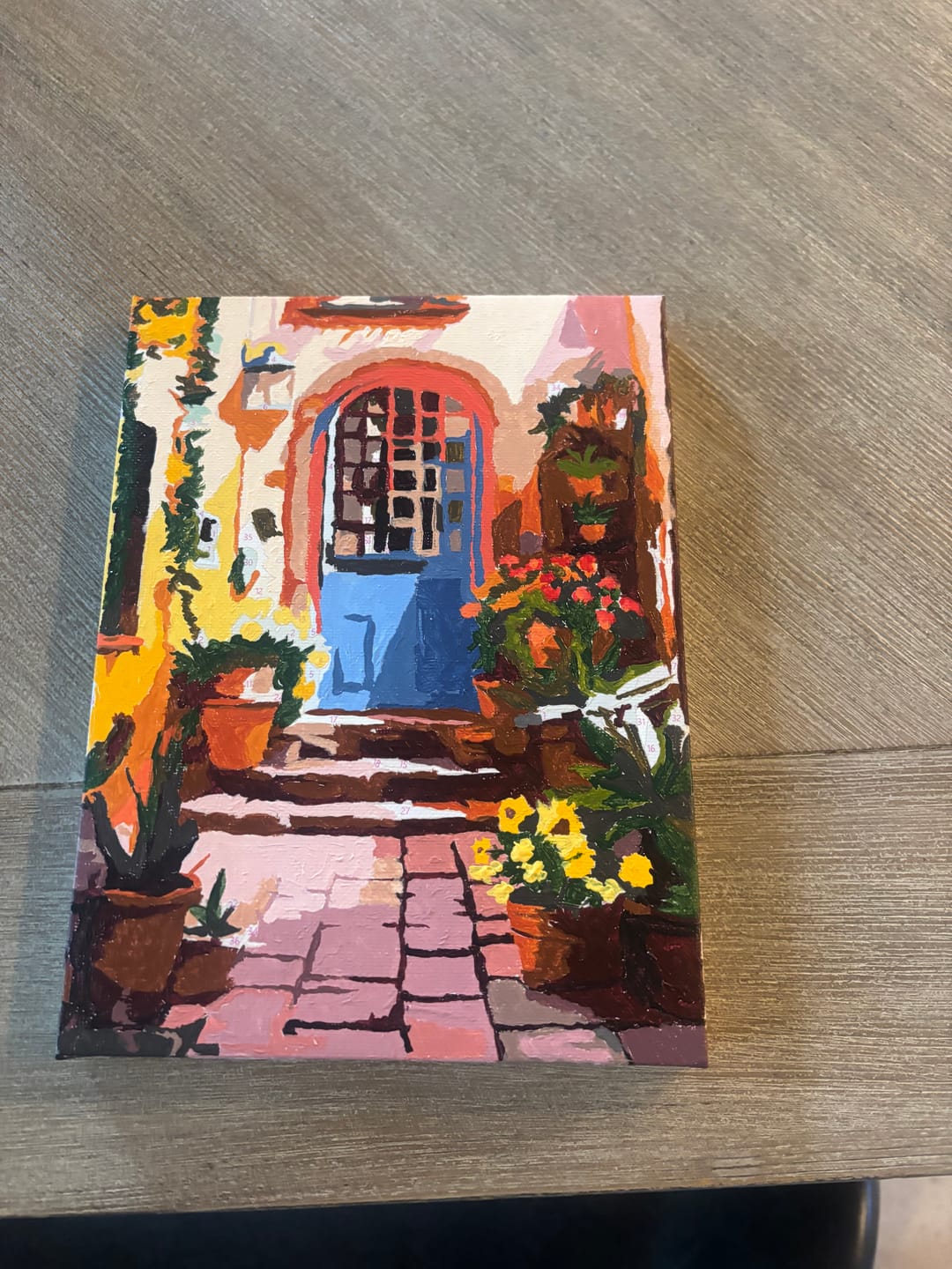 Customer photo review of 6 Mini Paintings - Colorful Doors Set